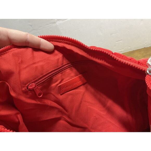 Free People Movement Quilted Carryall Bag Purse in Chef’s Kiss Red NWT - Picture 10 of 13